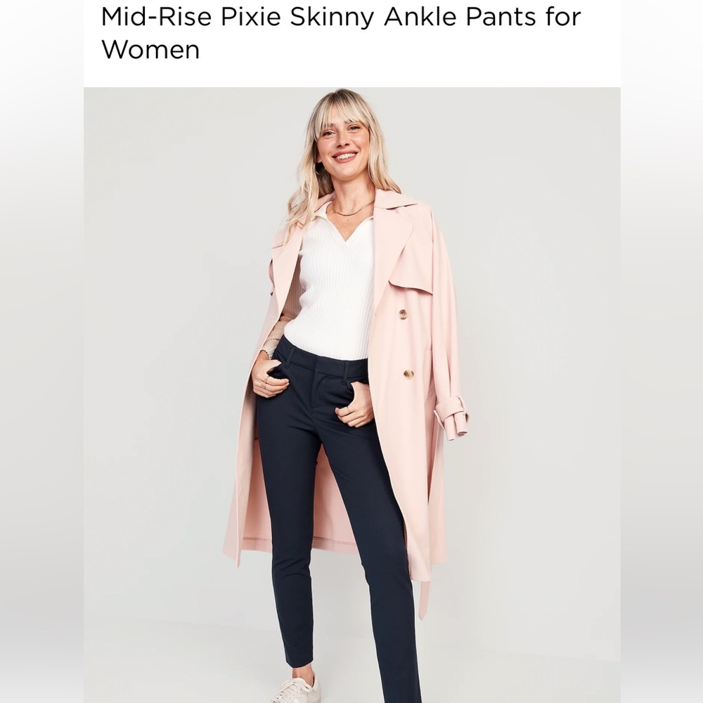 New Old Navy Mid Rise Pixie Skinny Pants